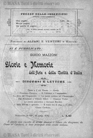 s. 3, v. 4, n. 1 (1890-1894) - Copertina: 1