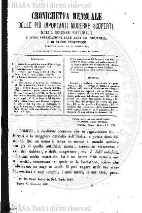 s. 2, v. 4, n. 7 (1878) - Sommario: p. 97