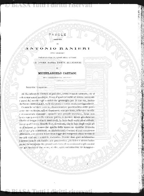 n. 34 (1861-1862) - Sommario: p. 265