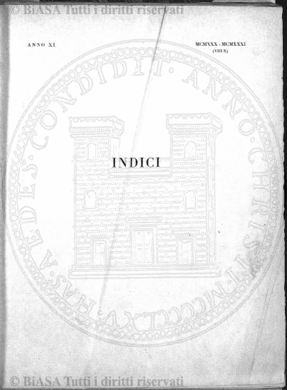 n. 1 (1932) - Frontespizio
