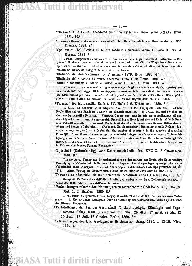 Indice topografico (1882) - Frontespizio