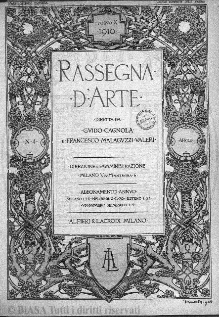 n. 2 (1912) - Copertina: 1 e sommario