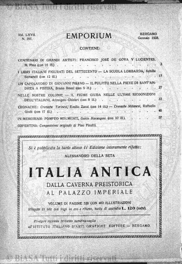 n.s., v. 12, n. 1 (1941) - Copertina: 1 e sommario