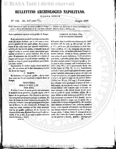 n. 89 (1847-1848) - Frontespizio