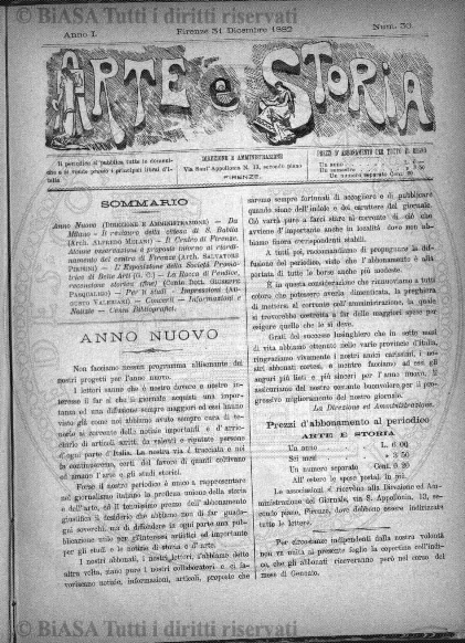 n. 1 (1879) - Frontespizio