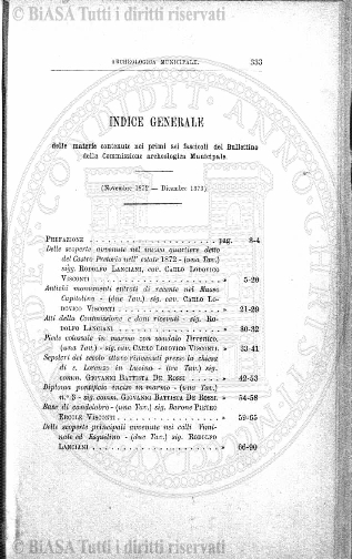 n. 6, indici 1961-1965 (1966) - Frontespizio