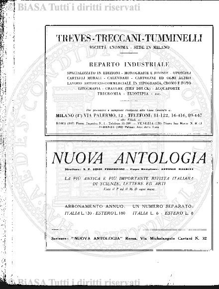 Indice topografico (1886) - Frontespizio