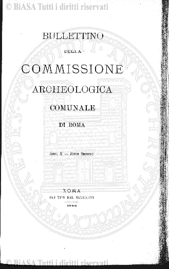 Indice topografico (1895) - Frontespizio