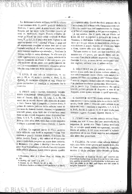 Indice topografico (1889) - Frontespizio