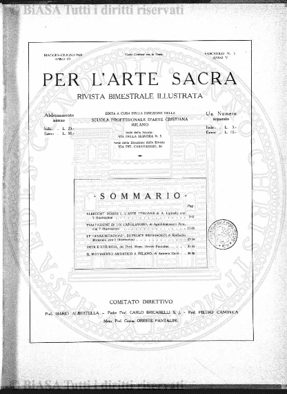 v. 1, n. 1 (1890-1891) - Copertina: 1