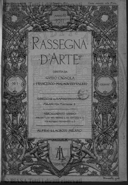 n. 4 (1905) - Copertina: 1 e sommario