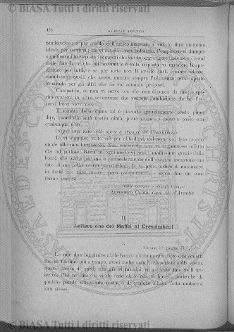 Indice topografico (1900) - Frontespizio