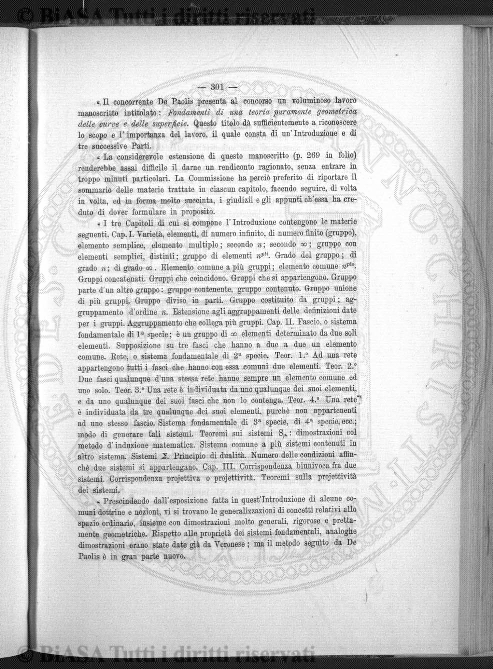 Indice topografico (1886) - Frontespizio