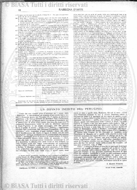 n. 1 (1906-1907) - Frontespizio