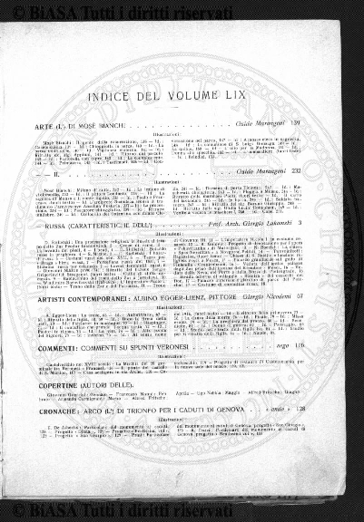 n. 16 (1874-1875) - Sommario: p. 121