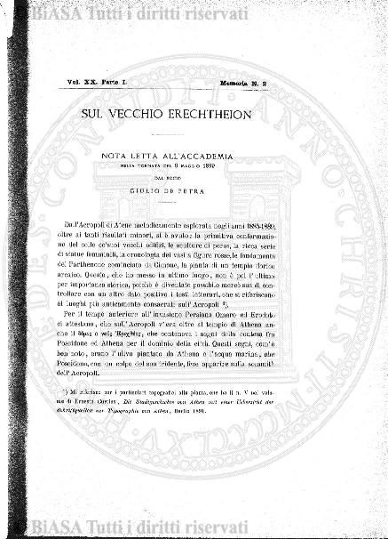 n. 1 (1913) - Frontespizio