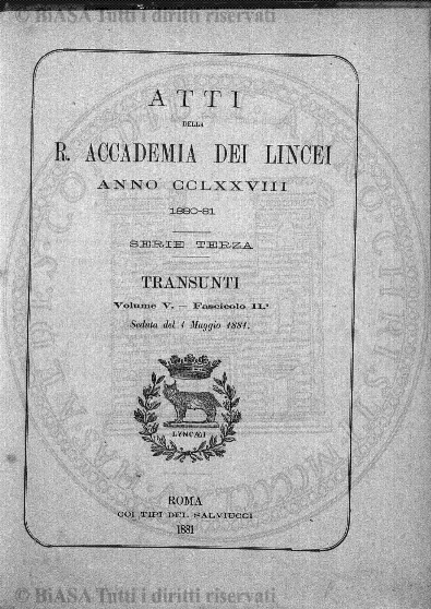 s. 3, v. 6, n. 14 (1881-1882) - Copertina: 1