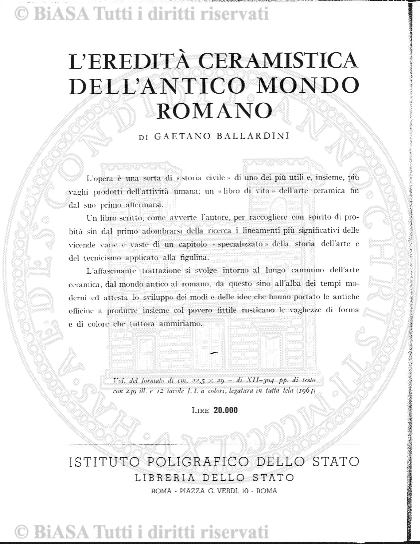 Indice topografico (1894) - Frontespizio