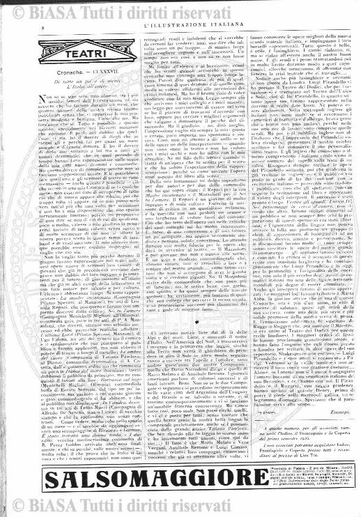n. 8 (1906) - Copertina: 1 e sommario