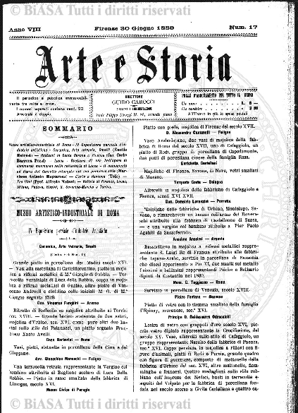 n. 15 (1896) - Frontespizio