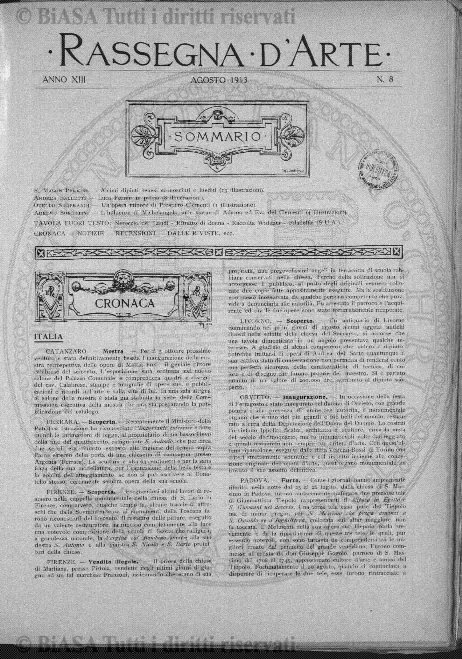 n. 4 (1907) - Copertina: 1 e sommario