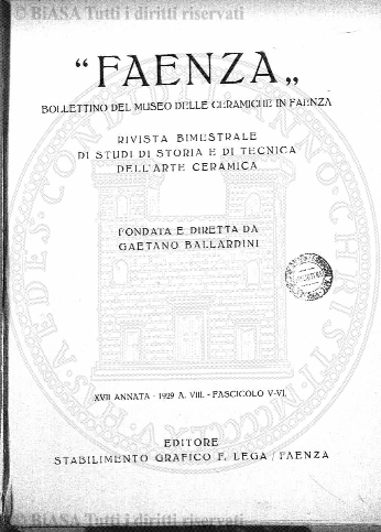 n. 1 (1934) - Frontespizio e sommario