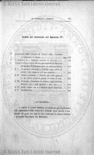 s. 2, v. 4, n. 11 (1878) - Sommario: p. 161